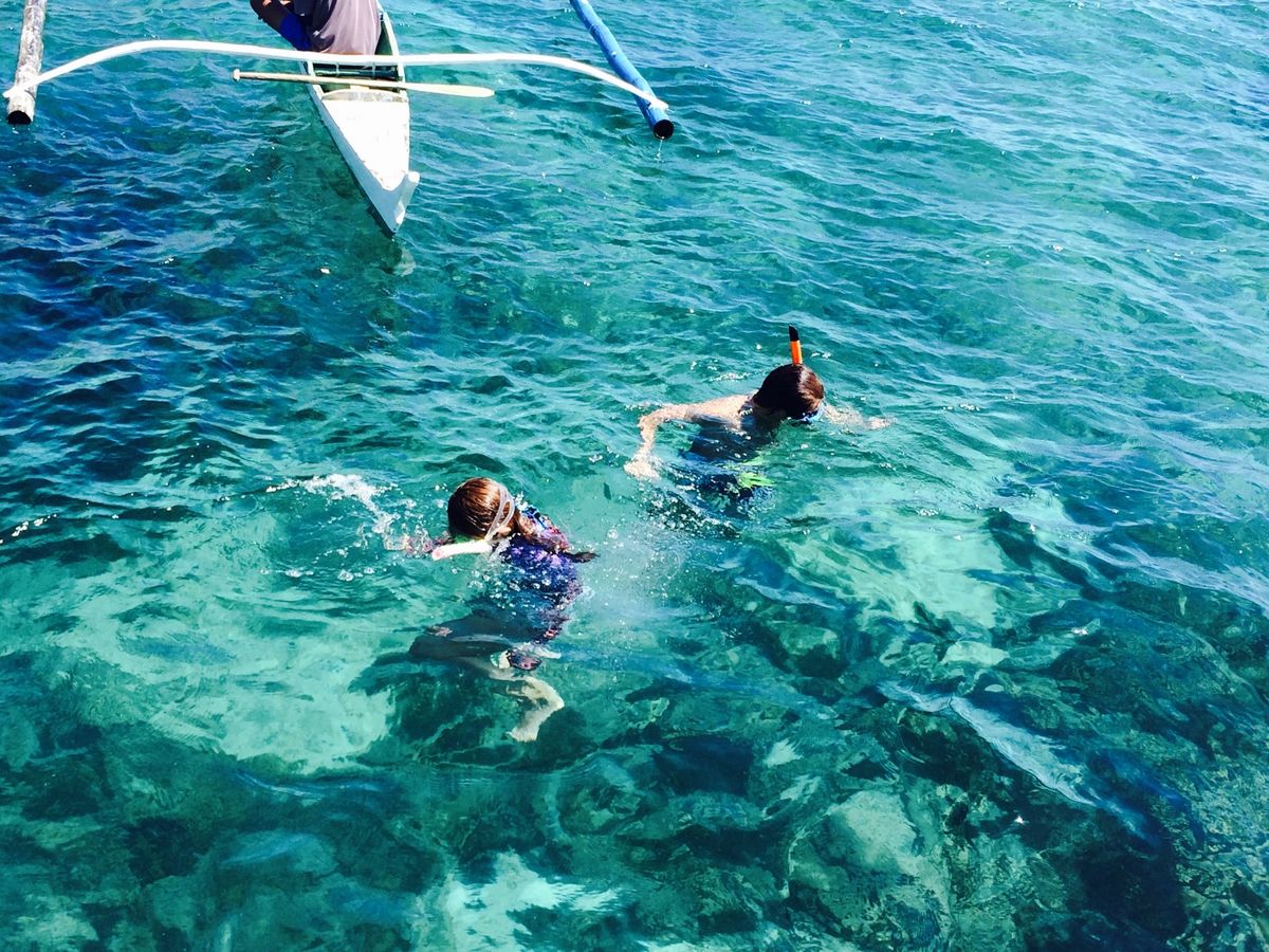 シュノーケル。もう本当に海がびっくりするほど綺麗で。