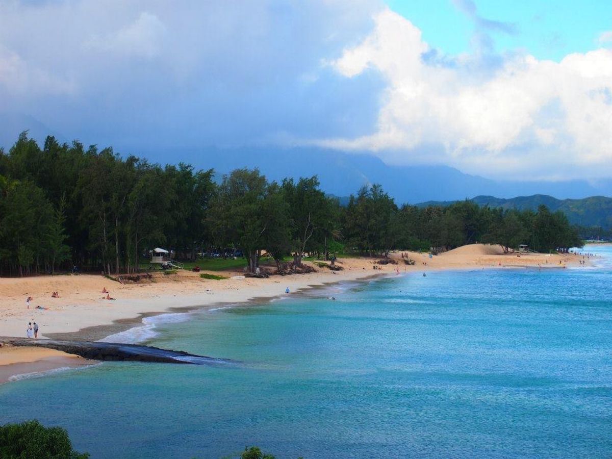 ラニカイとカイルア　毎回来た時は違う道の写真を撮るようにしてるよ