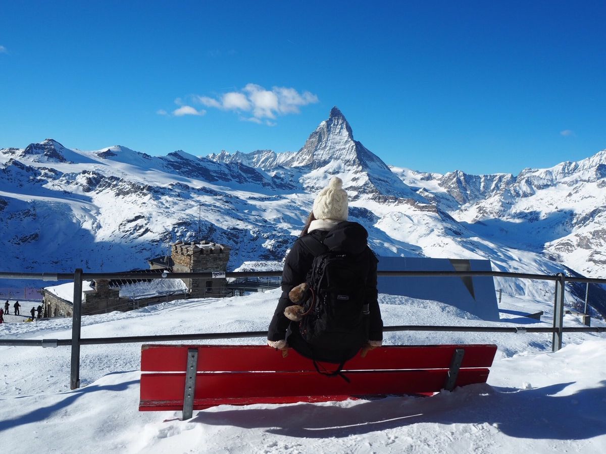 マッターホルン！！！🏔
画面越しでしか見たことなかったから感動✨