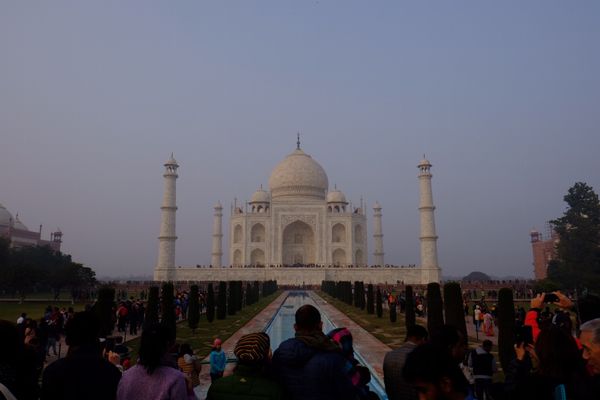 インド・ニューデリー「インド🇮🇳」の写真：一度は見てみたかったタージマハール

色...