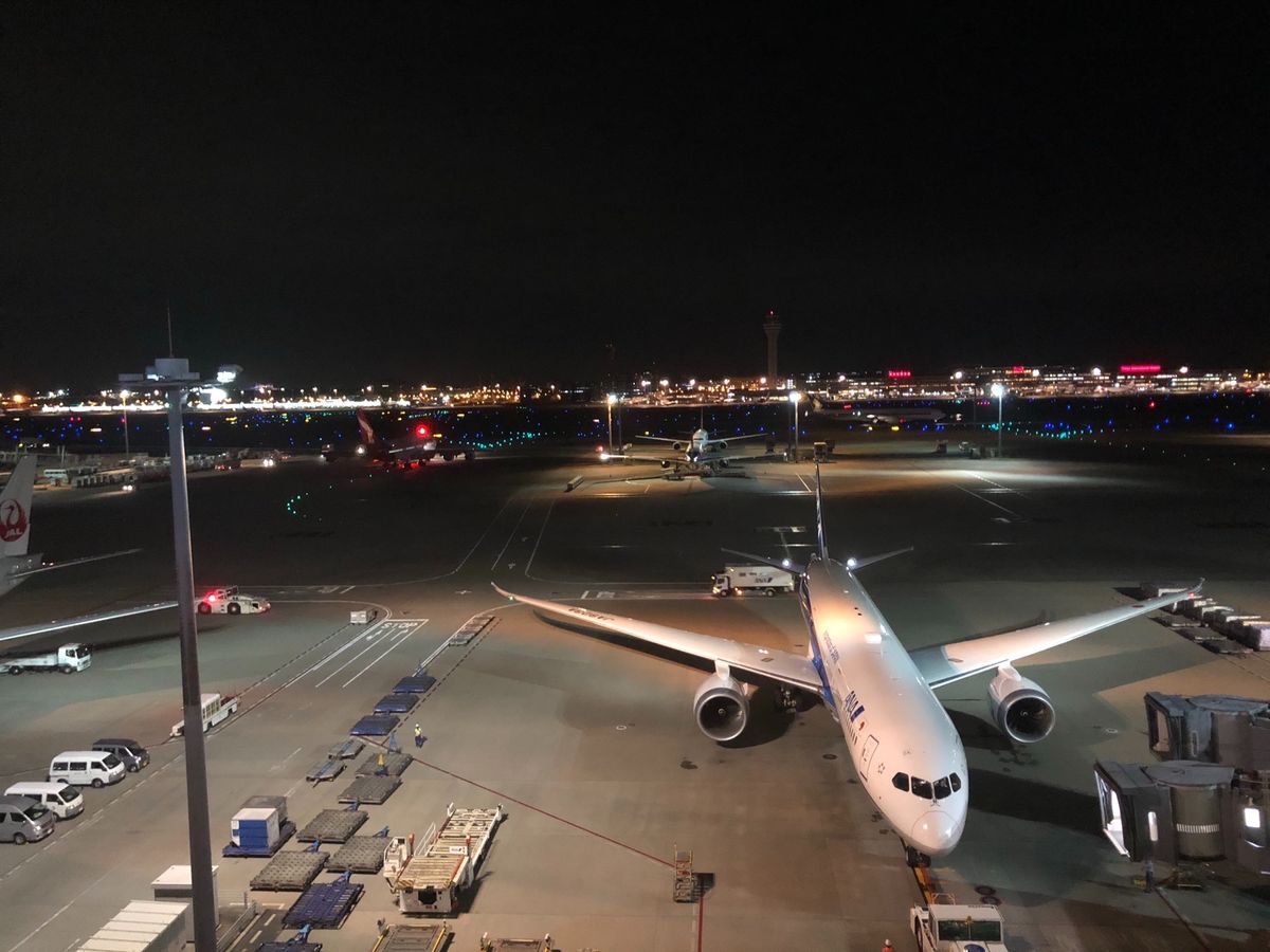 
羽田発の時はお決まりのつるとんたん😋✨
飛行機は深夜便で1:15発✈︎....