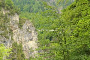 定番のノイシュバンシュタイン城！この時マリエン橋は工事中でお城を望む絶景ポ...