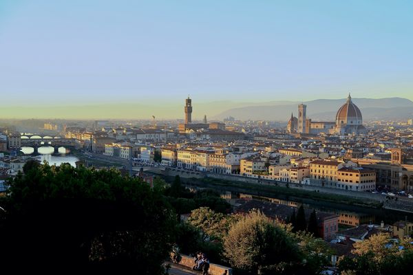 イタリア・ローマ「イタリア 8日間」の写真:フィレンツェーー!
ミケランジェロ広場か...