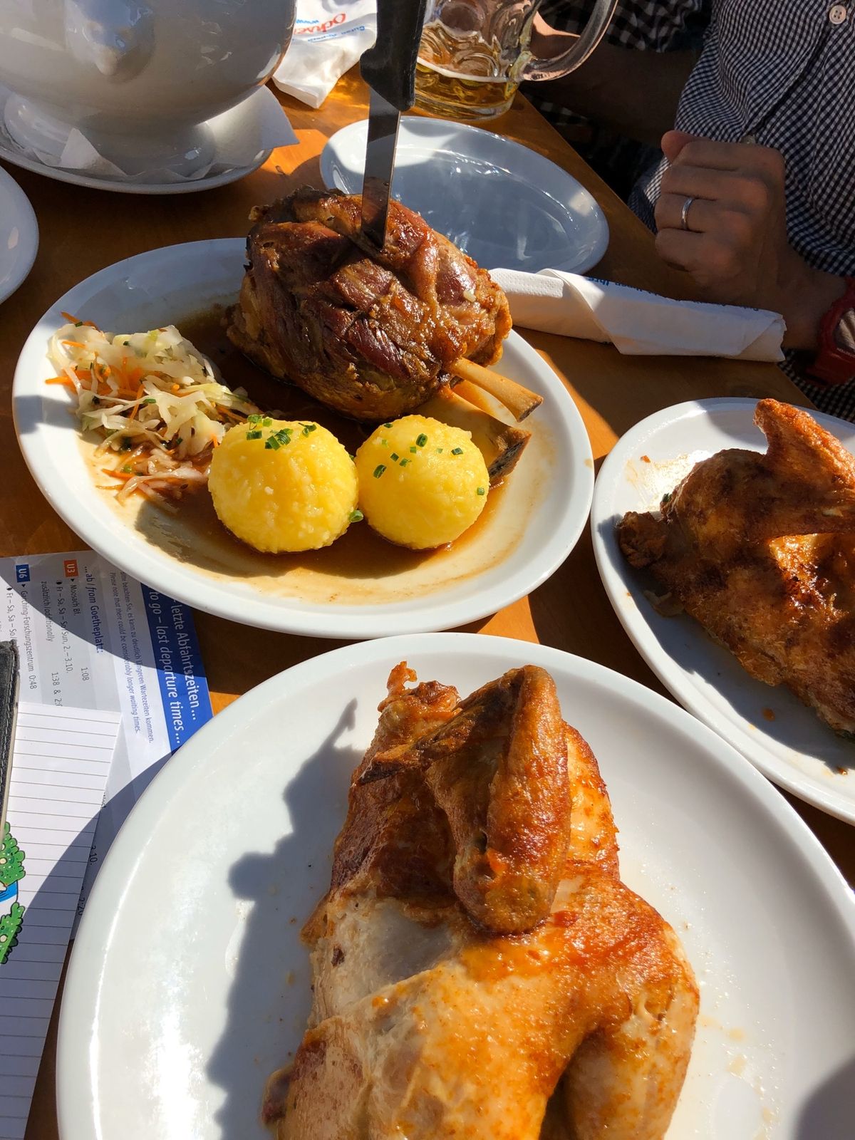 晴天に恵まれて美味しくビール🍺を飲めました