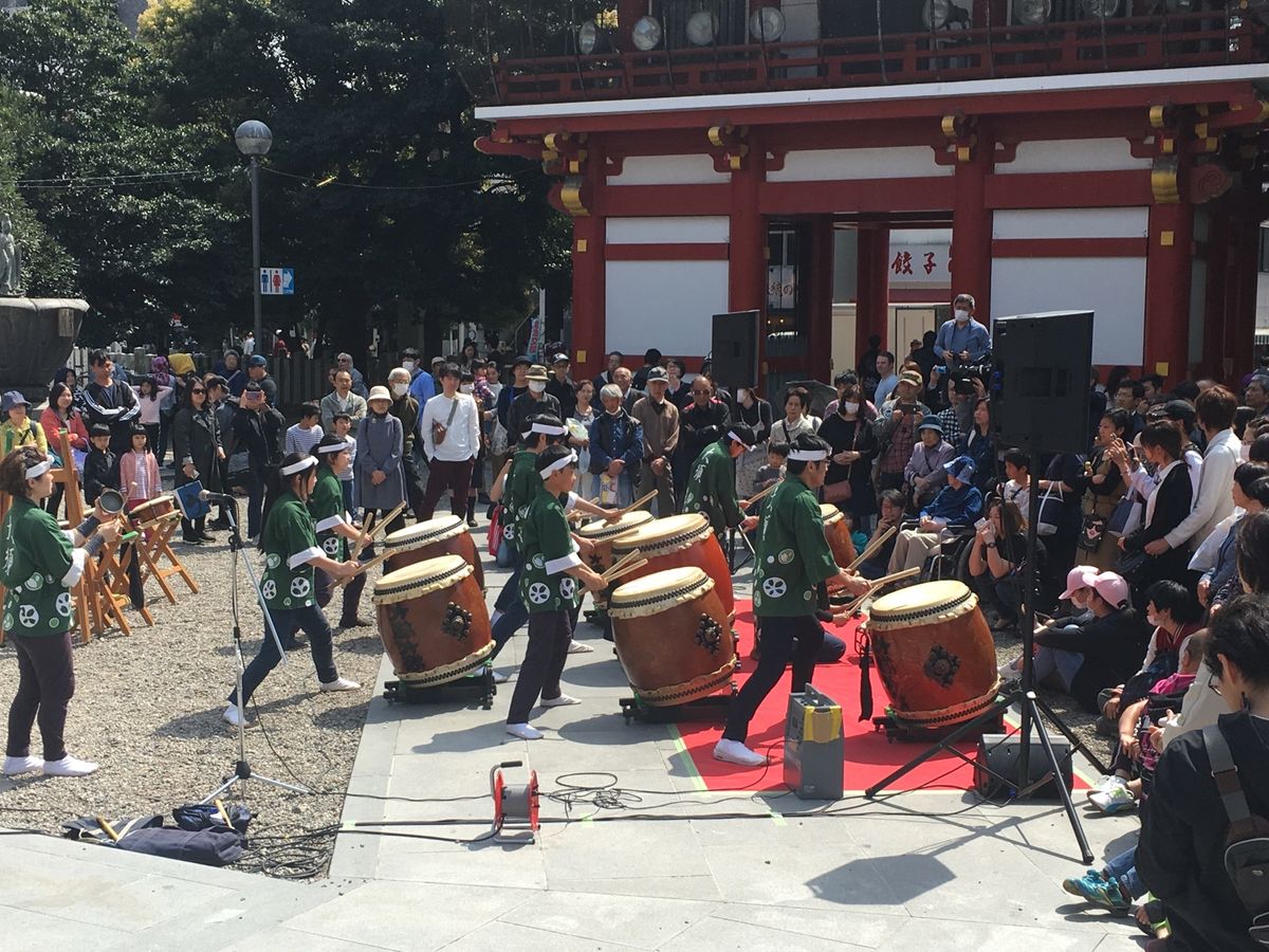 太鼓のイベントやってました。