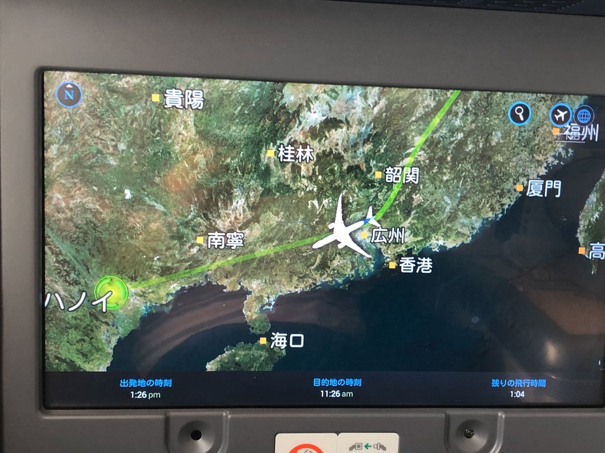 機内で偶然、知人に会いました！