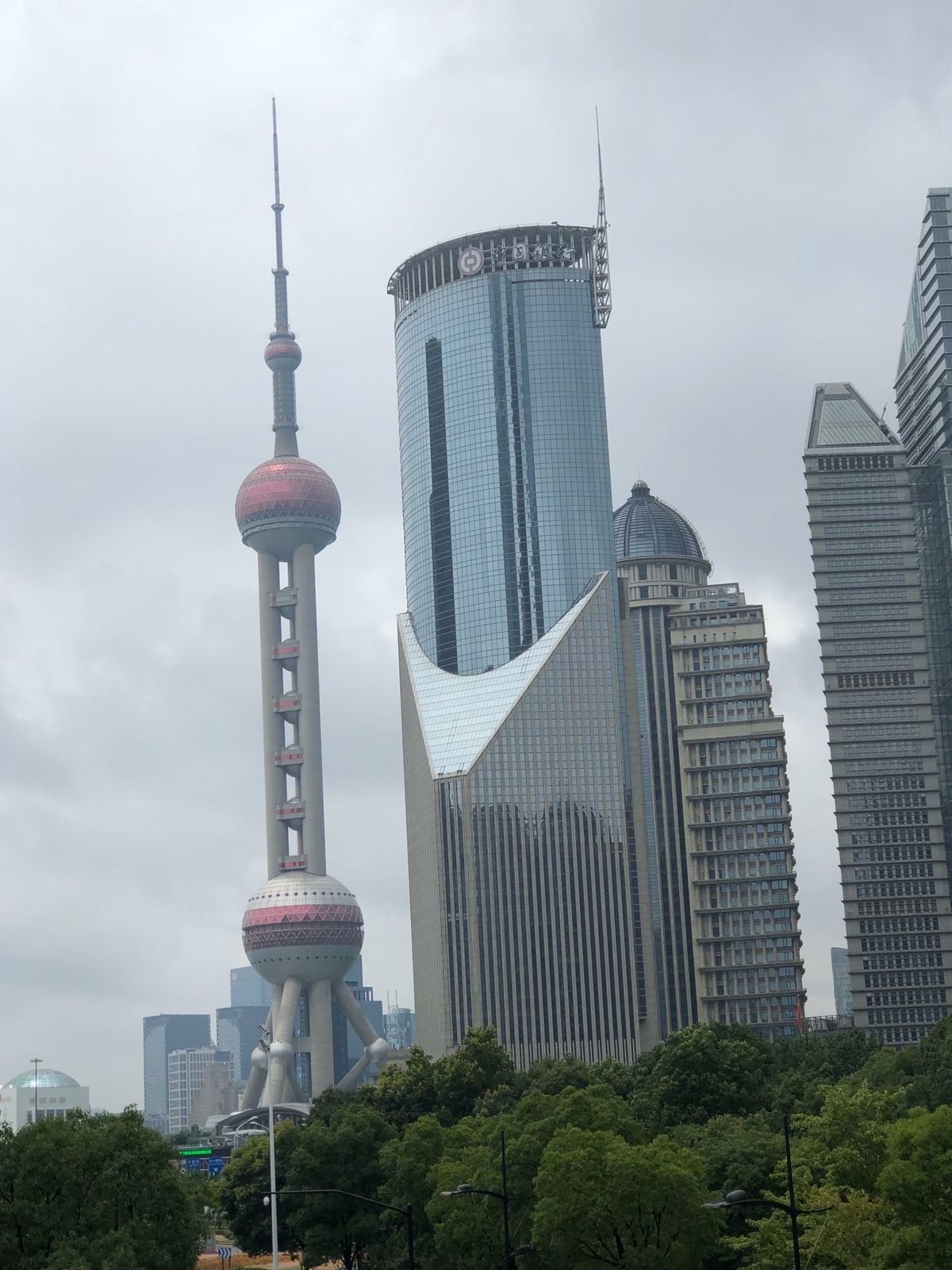 先端が雲の中。