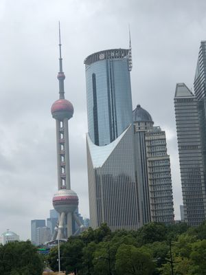 先端が雲の中。