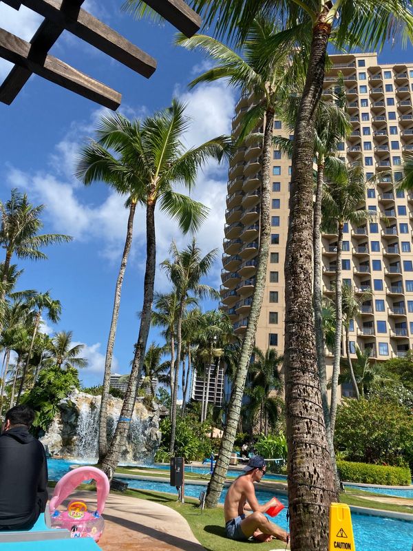 グアム「冬休み旅行😃」の写真：アウトリガーへお泊まり😄