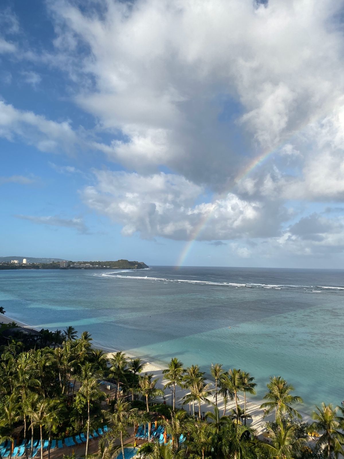朝から虹🌈だー