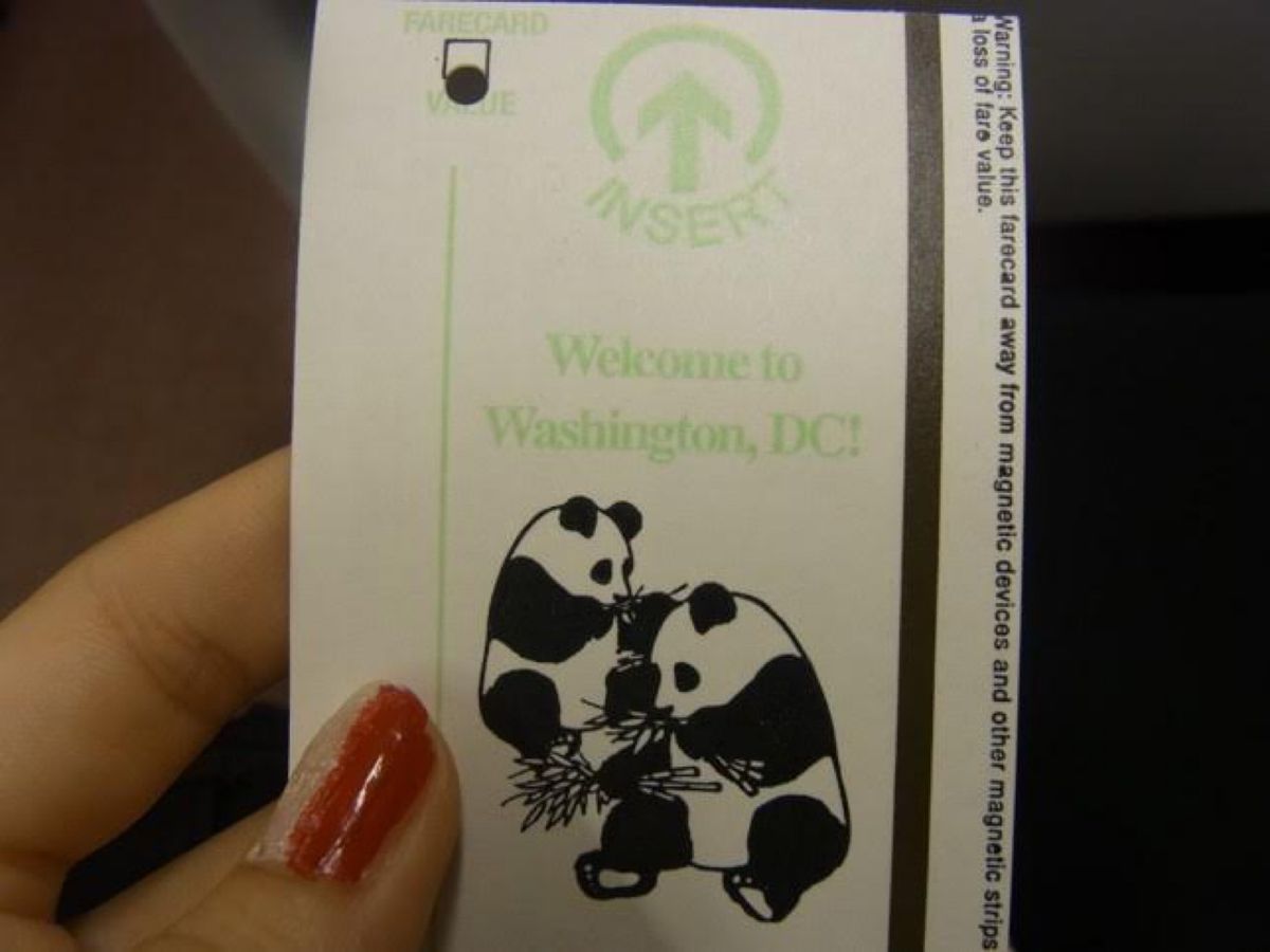 1日目🇺🇸ワシントンD.C.
電車の切符が可愛い！軽いご飯とフローズンヨー...