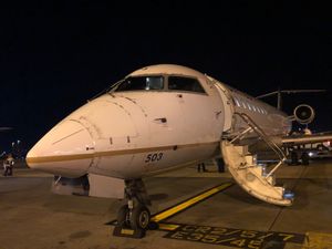 小型ジェットに、孫はハイテンション❣️