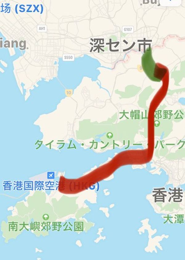 中国「6月：阳朔、興坪、電動バイクの旅：中国」の写真：2019.06.23鹿児島空港から香港空港🇭🇰香港エク...