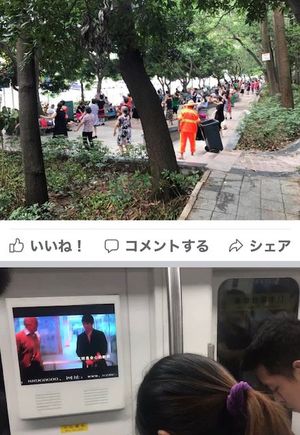 2017.09.13
中国おばちゃんダンス

緑の多い街です。

地下鉄の...