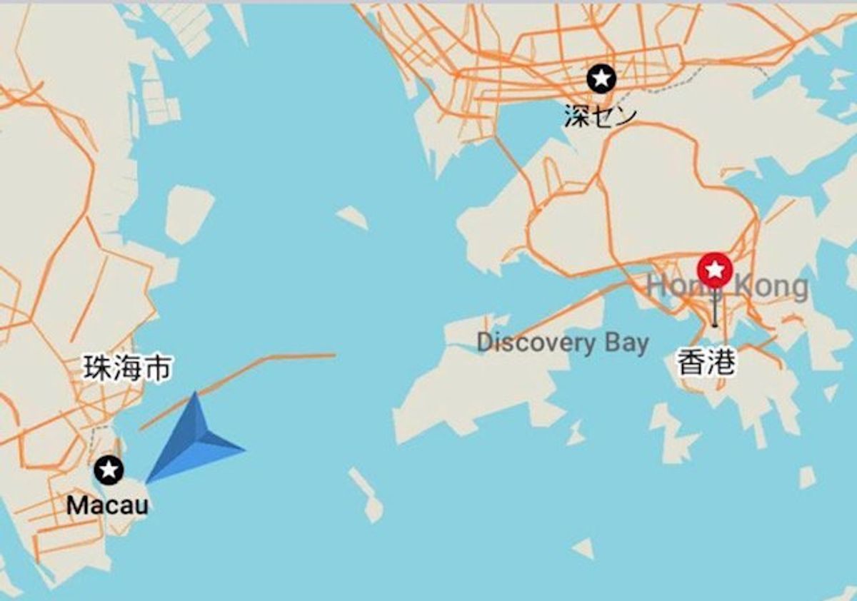 2017.09.15
マカオまでジェットボート70分
時速80km
鹿児島...