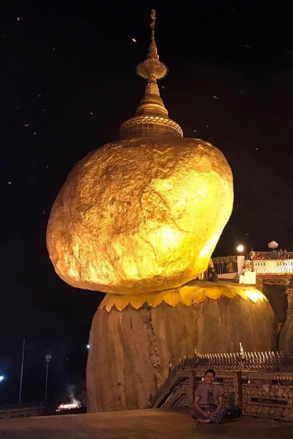 ミャンマー・ヤンゴン「11月ヤンゴン、バガン、ゴールデンロック:ミャンマー」の写真：2016.11.30
ライトアップバージ...