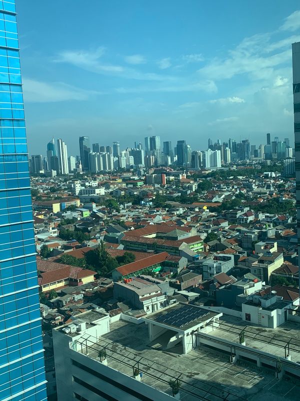 インドネシア・ジョグジャカルタ「マレーシアからインドネシア仏教遺跡を訪ねる」の写真：ジャカルタ5日間滞在

以外と雨が多かった