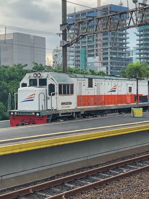ジョグジャカルタへ列車移動
到着したら大雨でした
