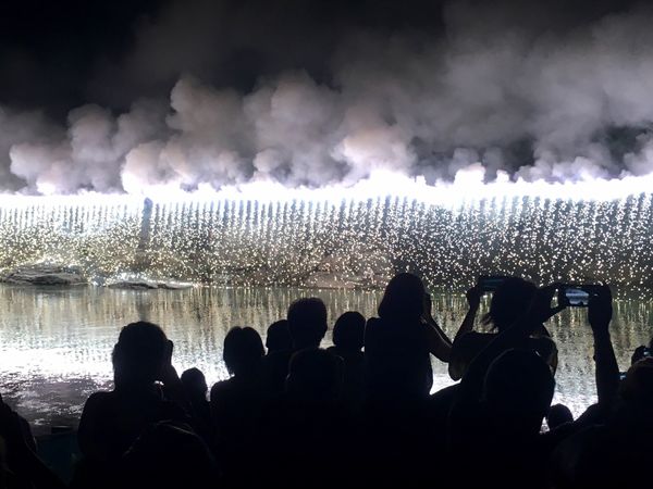 日本・長瀞「岩畳で観る花火@長瀞in埼玉」の写真：名物のナイアガラ