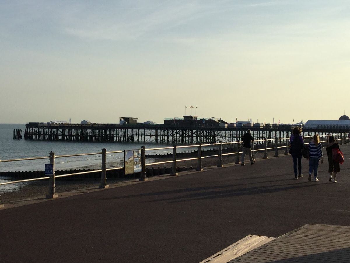 from London by train.