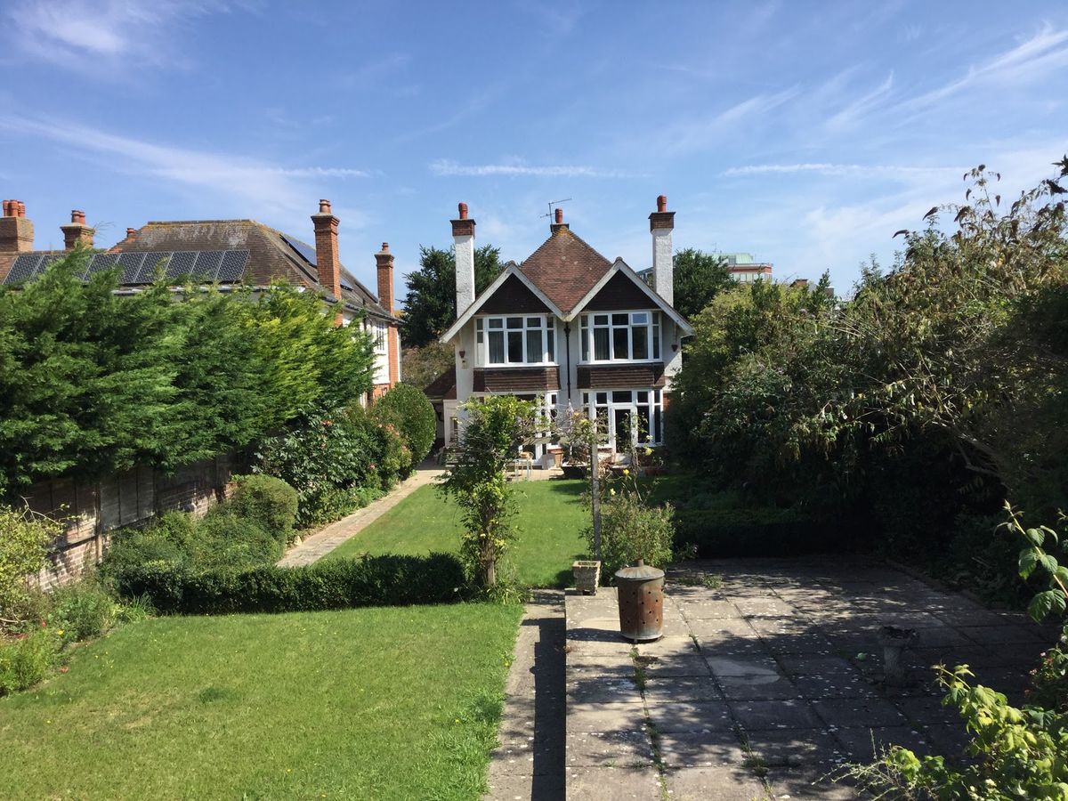 from London by train.