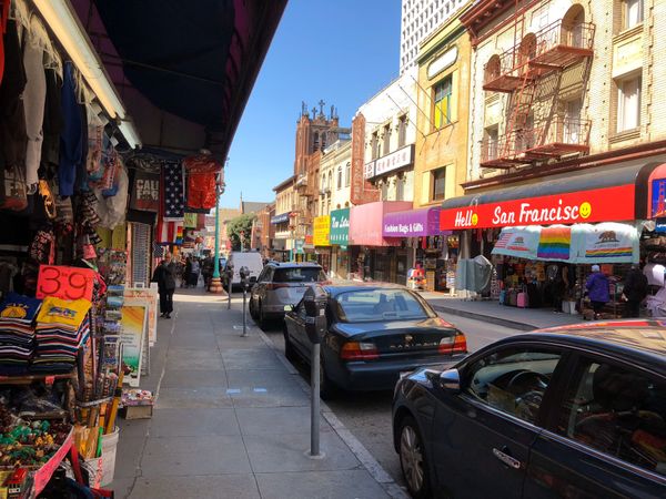 アメリカ(米国)・サンフランシスコ「ロサンゼルス・サンフランシスコ 」の写真：サンフランシスコ ！
ホテル至近のチャイ...