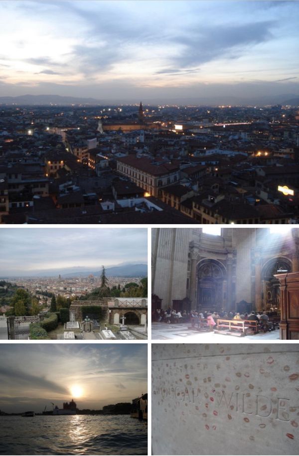 イタリア・フィレンツェ「イタリア・フランス旅行」の写真：右下はフランスの写真です。