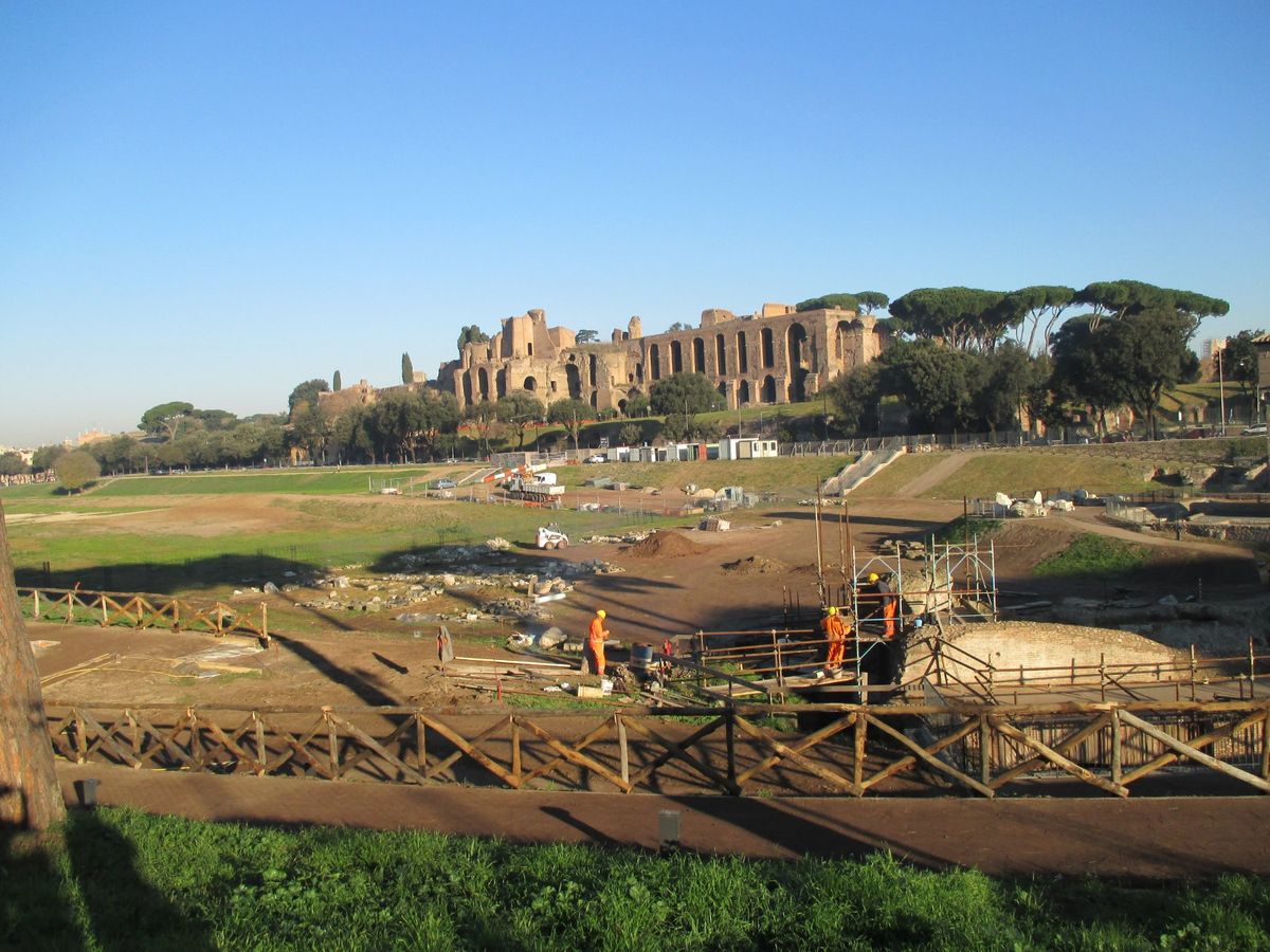 フォロ・ロマーノ、映画ベン・ハーの舞台の競技場。