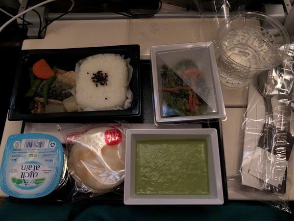 イタリア・ローマ「イタリア・ローマ/Rome Italy」の写真：機内食一覧。
どれが何ご飯か、自分のか友...