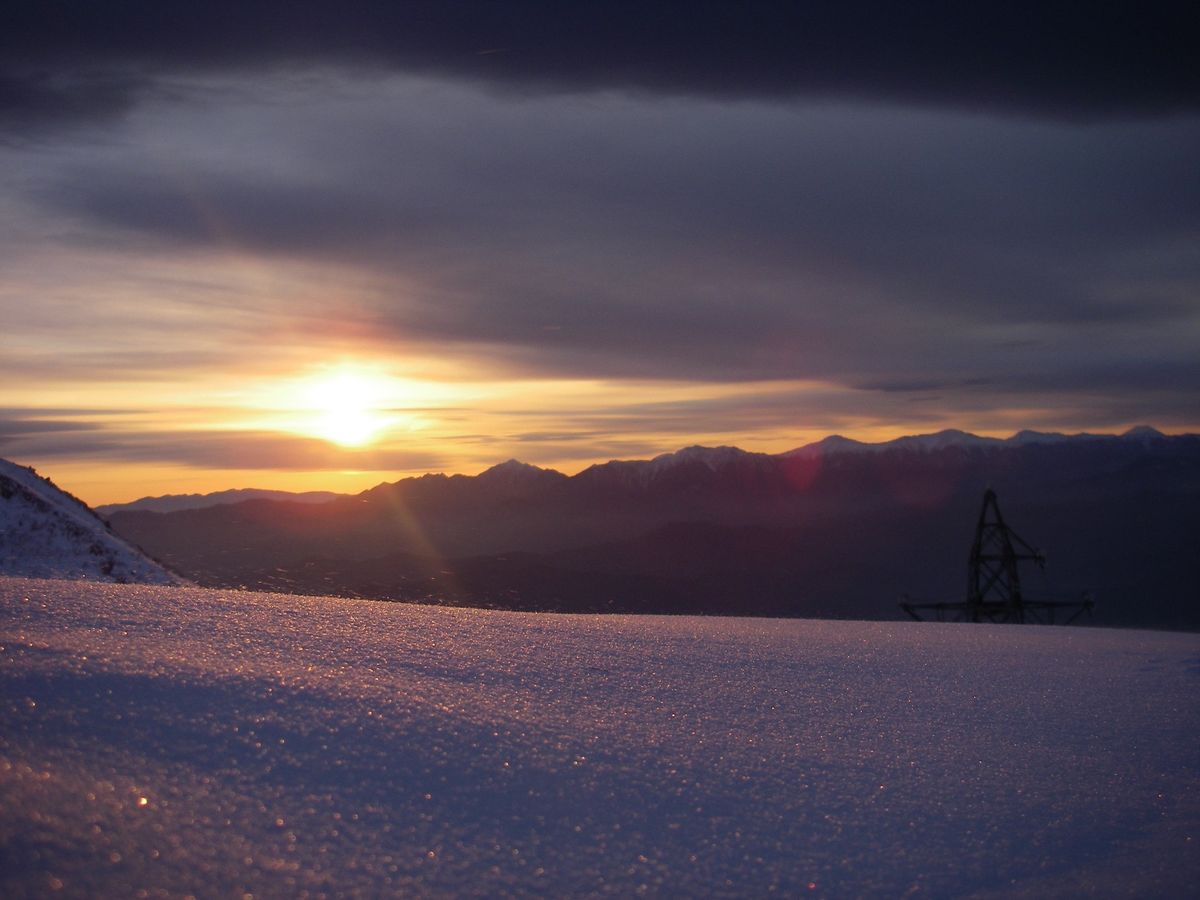 朝の風景。寒さハンパない。