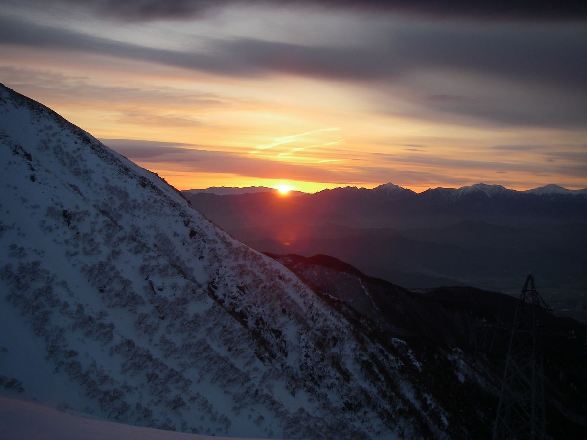 朝の風景。寒さハンパない。