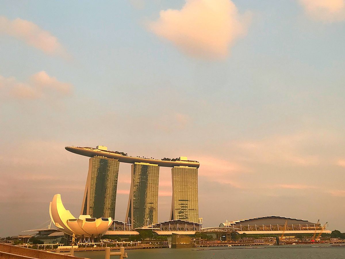 屋上のプールも有名なマリーナベイサンズ。
ネットで調べたら思ったほど高くな...