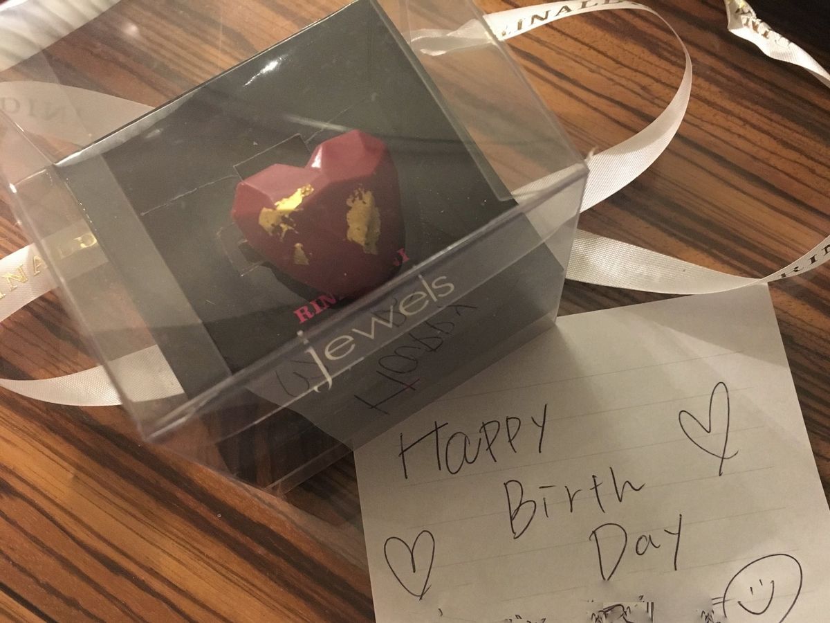 実は、リナシェンテで友達がこっそり誕生日プレゼントを買ってくれていました！...