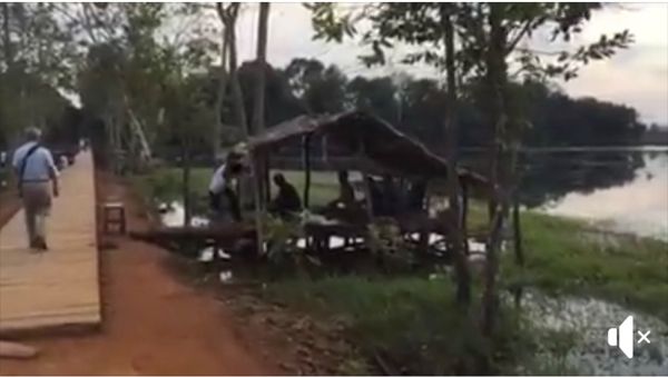 カンボジア・アンコールワット「11月アンコールワット:シュリムアップ」の写真：2014.11.21

昼飯食べてホテル...