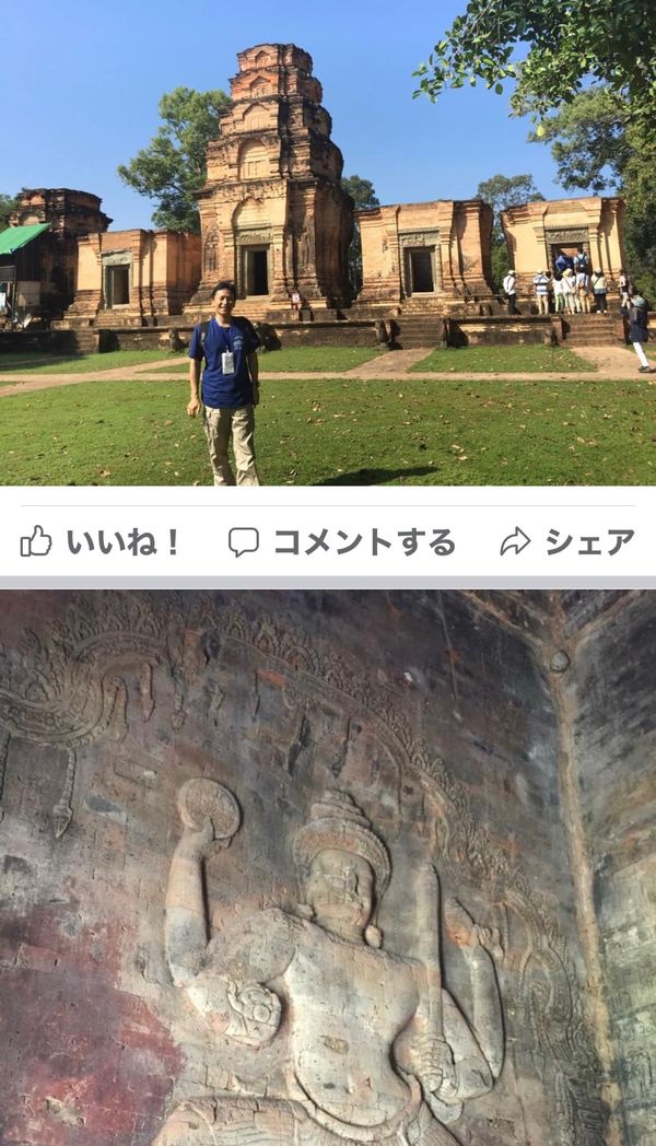 カンボジア・アンコールワット「11月アンコールワット:シュリムアップ」の写真：2014.11.21
9時アンコールワッ...