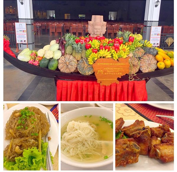 カンボジア・アンコールワット「11月アンコールワット:シュリムアップ」の写真：2014.11.22
朝食中に雨 ラーメ...