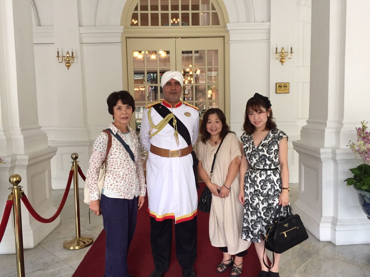 ラッフルズのおもてなしと内装、全てが非日常❤️