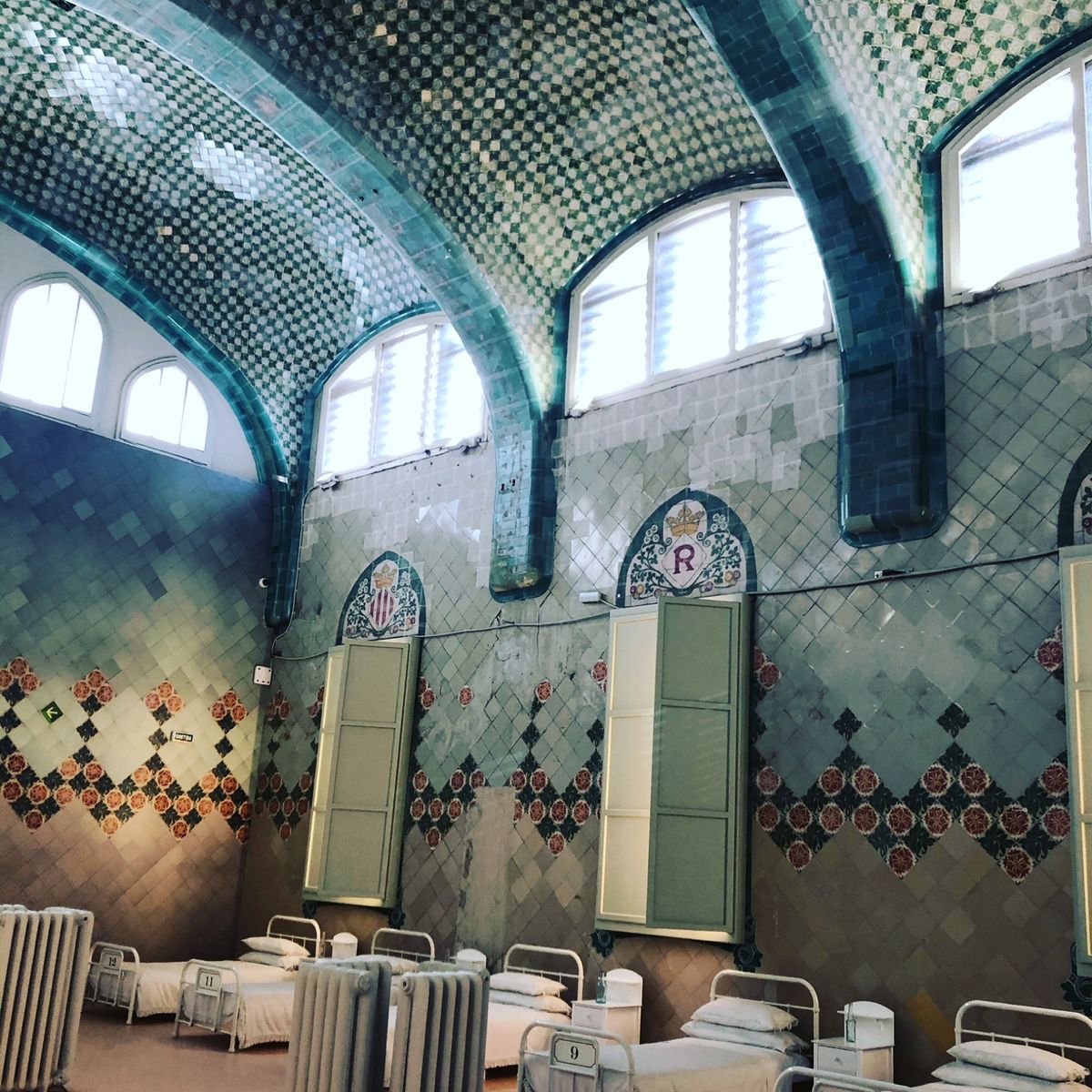 2019年スペイン芸術の旅　3日目
サン・パウ病院。ガウディよりモンタ...