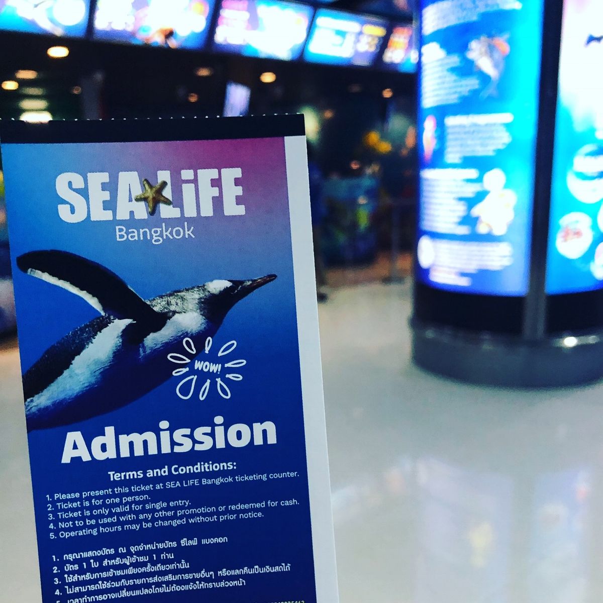 2018年タイ🇹🇭バンコク。サイアムパラゴン内にあるSEA LIFE...