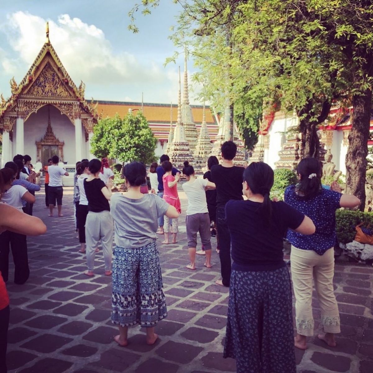 2015年タイ🇹🇭バンコク。この時やりたかったことのひとつ、ワットポー...