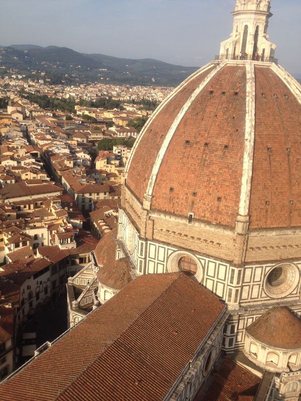 イタリア・ローマ「イタリア家族旅行」の写真：フィレンツェ ドゥオモ上から見た景色映画...