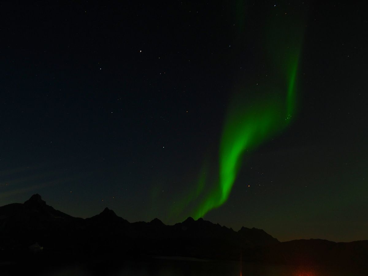 タシーラク最初の夜
グリーンランドでの最初のオーロラ。
その前にカナダで見...
