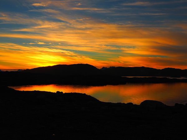 グリーンランド・グリーンランド「グリーンランド　流氷とオーロラの待つ圧巻の大自然へ」の写真：グリーンランド最後の夜
まだまだ長く滞在...