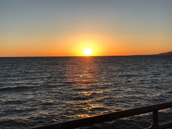 アメリカ(米国)・サンタモニカ「サンタモニカ」の写真：とっても綺麗な夕焼け