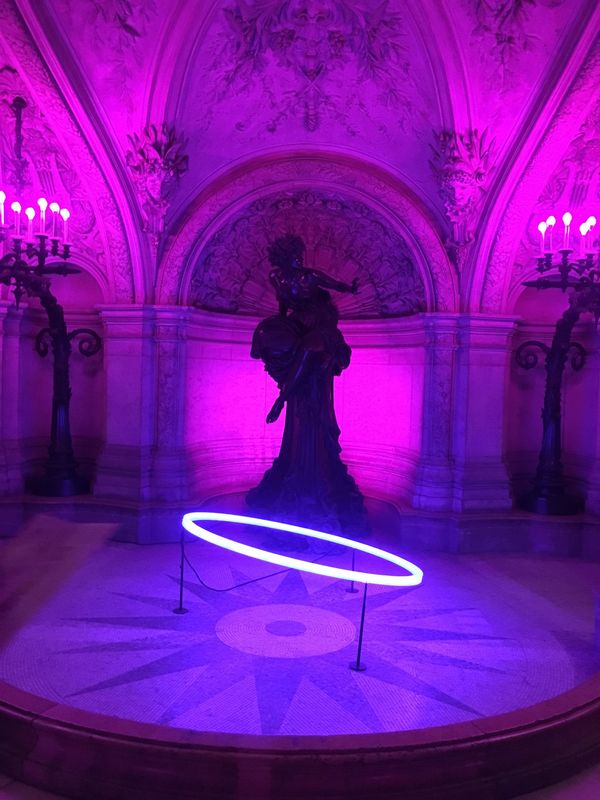 フランス・パリ「フランスの旅」の写真：オペラ座！
入った瞬間謎のライトアップ…...