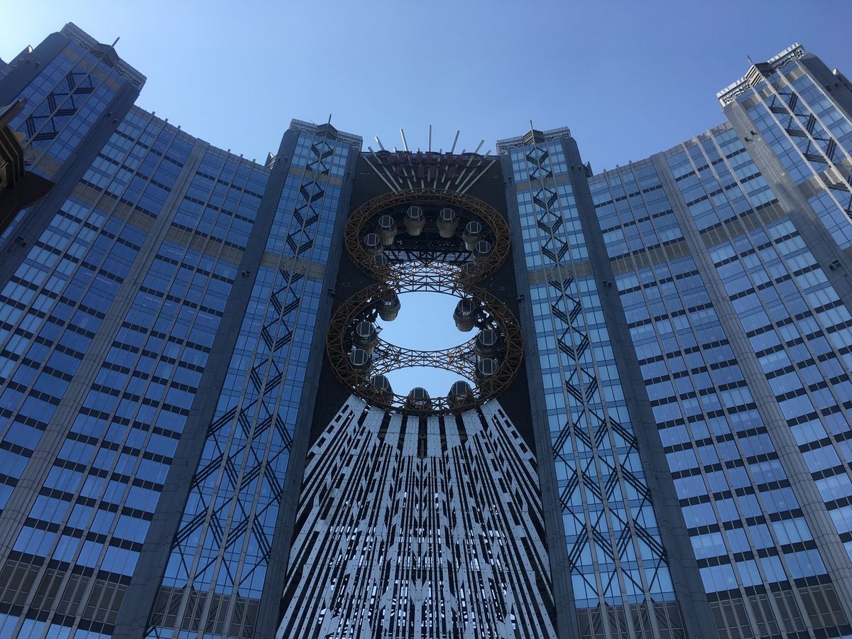 8の形の観覧車です。
ここでしか乗れないと思って、乗ってしまいました。