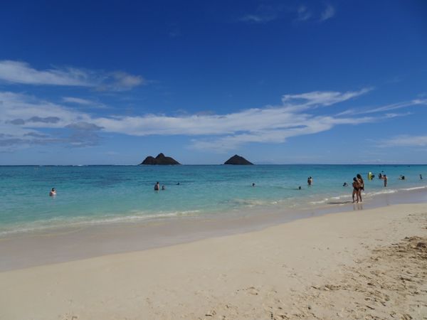 アメリカ(米国)・ハワイ「✈︎2017ハワイ旅行🇺🇸」の写真：🏝👙ラニカイビーチ.
波も穏やかで景色も...