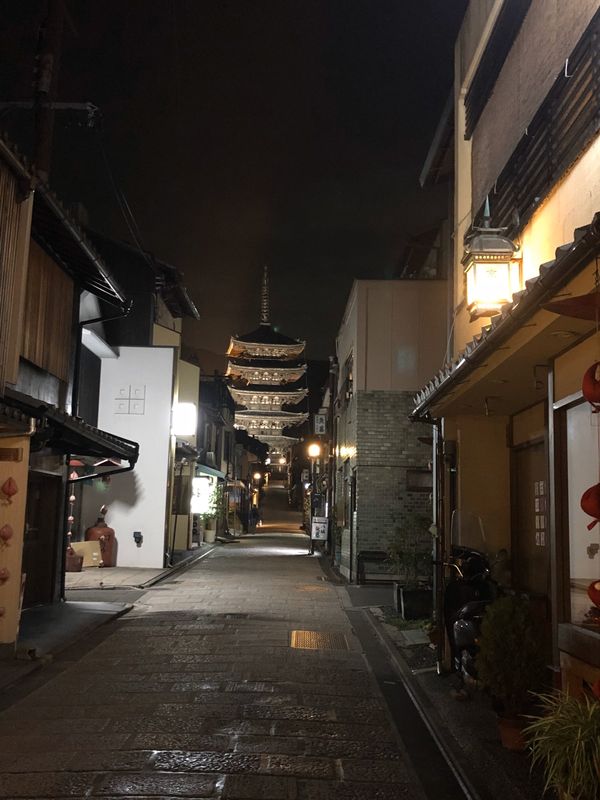 日本・京都市「京都冬旅」の写真：夜の散策
夜はとても静かで良いです😄