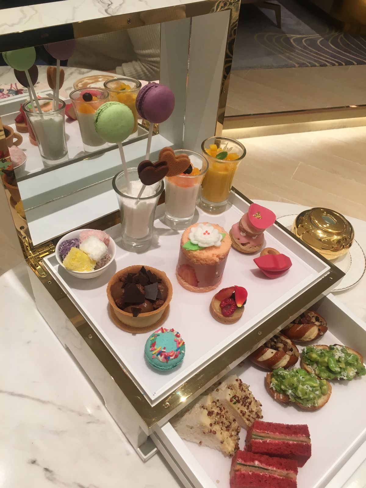 めちゃくちゃ可愛いアフタヌーンティーしてしまった…
いままでで1番可愛いア...