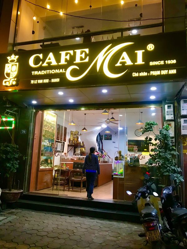ベトナム・ハノイ「ベトナムハノイで暮らす日々　〜旅するように暮らしたい〜」の写真：cafe mai
この店はハノイの老舗コ...